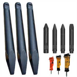 Ciseau Disjoncteurs Hydrauliques <span class=keywords><strong>KB90</strong></span> KB100 KB150 KB400 KB200 KB250 KB300 KB350 Mèche Marteau À Pointe De Boule Ciseau Plat pour Pièces D'excavatrice - Product Image 1