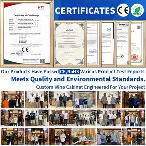 業務用 カスタムデザイン 高級バー ワインキャビネット ディスプレイキャビネット 金属製 ステンレススチール ワインディスプレイラック ワイン棚 - Product Image 5