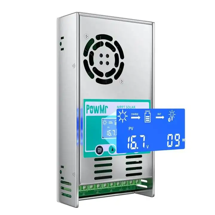 PowMr MPPT 60A regolatore solare 12V 24V 36V 48V regolatore automatico MPPT regolatore di carica solare