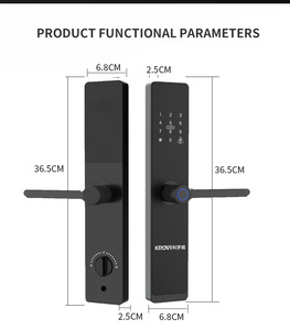 Desbloqueo de cerradura de puerta inteligente semiautomático y desbloqueo de código para apartamentos, hoteles y familias - Product Image 3