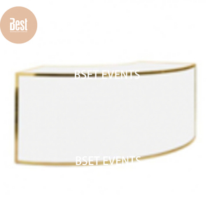 Hiện đại cao hàng đầu hộp đêm bên Cocktail quán rượu truy cập Trắng <span class=keywords><strong>Acrylic</strong></span> xách tay gấp vòng tròn cong thanh bảng - Product Image 3