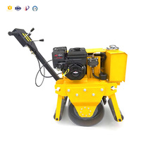 Mini-compacteur routier à cylindre vibrant à double tambour de 1,5 tonne, autoporté, moteur Changchai 10 kW