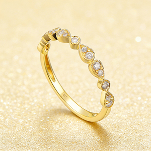 Anillo de compromiso y moda personalizado de plata y oro macizo de 10K/14K/18K, con diamantes cultivados en laboratorio CVD de calidad IGI VVS-VS, corte ovalado y corte brillante, clásico. - Product Image 5