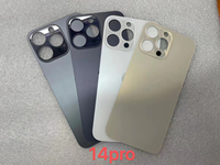 Vitre arrière de remplacement à grand trou pour iPhone 14 Plus 14 Pro Max, panneau arrière en verre, couvercle de batterie, porte, OEM