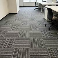 Dalles de moquette PVC emboîtables 50x50 avec support bitumé, à boucles, amorties, pour bureaux commerciaux, mosquées, maisons, revêtement de sol modulaire carré