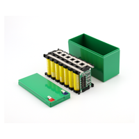 Grünes 12V 7Ah Leeres Kunststoff-Batteriegehäuse 18650 Zellenhalterung DIY-Kit mit 3S40A BMS Nickelstreifen für Akkupack