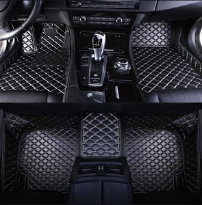 Alfombrillas de Cuero de Lujo para Automóvil, Juego de 4 Piezas para <span class=keywords><strong>Audi</strong></span> y Honda, Diseño Antideslizante con Punzonado, 3.5 mm de Grosor - Product Image 2