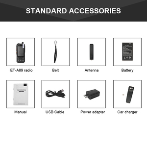 Ecome 4 Gam Sim Walkie Talkie Máy Quét Điện Thoại Di Động Màn Hình Lớn Poc Đài Phát Thanh ET-A89 - Product Image 5