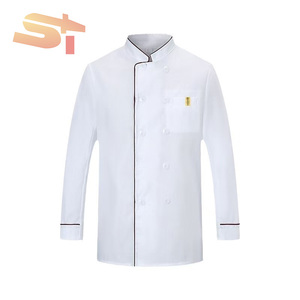 Uniforme de Trabajo SIKE para <span class=keywords><strong>Chef</strong></span>, Manga Larga, para Verano, Otoño e Invierno, para Restaurante, Cafetería, Absorbe la Humedad y el Sudor - Product Image 6