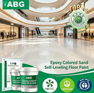Pintura Epóxica Autonivelante para Pisos con Arena de Color y Absorción de Impactos, con Microgránulos Antideslizantes, Resina Epóxica Segura para Personas Mayores - Product Image 1