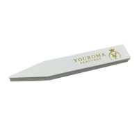 Bandes de test de parfum personnalisées avec gaufrage en feuille d'or, papier absorbant de parfum blanc, bandes de test de parfum