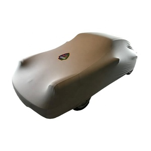 Housse de voiture en tissu extensible d'intérieur avec logo personnalisé, ajustement parfait, anti-poussière, lavable, installation facile - Product Image 1