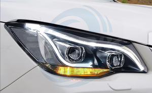 Luces de coche faros LED para Subarus XV <span class=keywords><strong>Forester</strong></span> 2008-2012 Impreza DRL señal de giro dinámica Angel Eyes lente lámpara Accesorios - Product Image 5