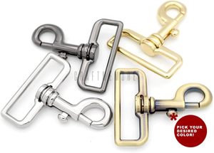 CRAFTMEMORE Pcs Inches Swivel Slide Bolt <b>Snap</b> <b>Hook</b> Lobster Clasp Purse Making Hardware SC Inch Brushed Brass - Product Image 3