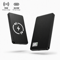 Batterie externe personnalisée avec aimant universel Portable USB-c Power Pack 10000mah Magnétique Wireless Charger 10000 Powerbank pour iPhone
