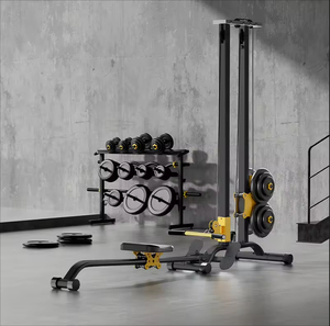 Multifunktionale Smith-Maschine mit Ruderstation, High-Pulley-System und Hantelablage für Ganzkörper-Heimtraining und Kraftaufbau - Product Image 3
