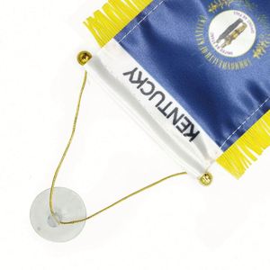 Custom Logo KENTUCKY Pennant <b>Flag</b> With Digital Printing for Car Rearview Mirror and Home Decoration - Product Image 2