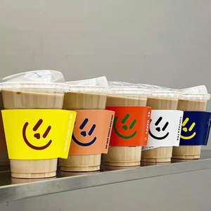 Vasos de Papel <span class=keywords><strong>para</strong></span> Café, Té y Bebidas Calientes, Personalizables al por Mayor, Serie Lucky, con Tapas Antiderrames, Desechables - Product Image 1