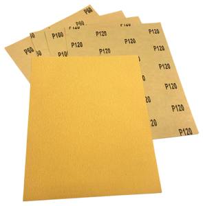 9*11 Zoll Schleifpapier Trockene Blätter P40-P240 Körnung Holz Sandpapier für Metalls chleifen Automobil Polieren Gelbes Sandpapier - Product Image 1