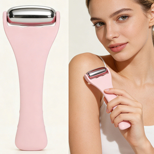 Rodillo Facial de Hielo con Logotipo OEM, 1 Pieza, Rodillo Facial de Acero Inoxidable <span class=keywords><strong>para</strong></span> el Cuidado de <span class=keywords><strong>la</strong></span> Piel, Color Rosa - Product Image 3