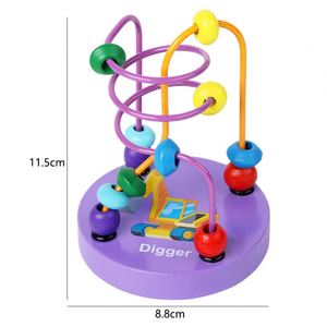 Juguete de Madera Montessori para Niños, Circuito de Rodillos Colorido, Laberinto de Cuentas, Regalo de Cumpleaños para Niños Pequeños, Unisex - Product Image 6