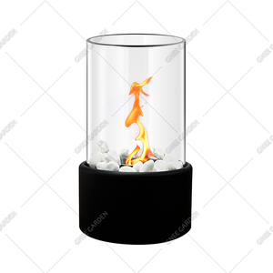 Bê tông Tabletop lò sưởi bảng Top firepit Bát xách tay không khói Patio Glass Bio Ethanol Tabletop hố lửa - Product Image 2