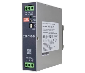 แหล่งจ่ายไฟอุตสาหกรรมแบบติดตั้งบนราง Din รุ่น XDR-75E-48 76.8W 48V 1.6A AC เป็น DC รองรับอินพุตสากล ประสิทธิภาพ 91% 2 พอร์ต - Product Image 5