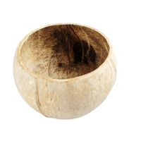 Ovale, handgemaakte kaarsenhouder/schaal van kokosnoot hout voor thuisdecoratie en bruiloften