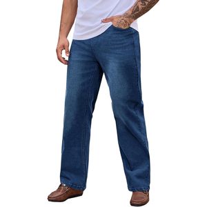LONGBIDA Hombre Regular Fit Straight Leg Stretch Bootcut Blue Jeans Talla 34 - Product Image 3