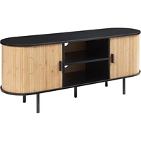 Meuble TV en bambou, table-banc moderne avec 2 compartiments de rangement coulissants, table console pour salon |   Usine Homex_BSCI