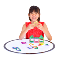 Juguetes Sensoriales Redondos para Niños, Panel de Luz LED Educativo, Mesa de Luz LED, Panel de Luz para Niños