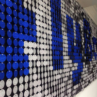 Cortina de chapa neumática de diseño moderno, Panel de pared accionado por el viento para fachadas de Metal, precio de fábrica