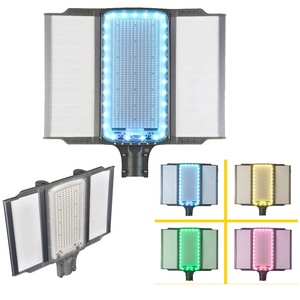 Lumière publicitaire solaire intelligente RGB 600W à changement de couleur avec télécommande pour parking extérieur et éclairage solaire intelligent - Product Image 2