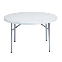 Mesa Plegable de Plástico HDPE Blanco de Alta Calidad, Diseño Moderno y Simple, Resistente, para Banquetes al Aire Libre, Fabricada en China, Venta Caliente Transfronteriza