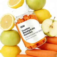 Gummies de créatine monohydrate OEM pour le soutien et la force musculaire, 60 gummies, complément alimentaire GMP