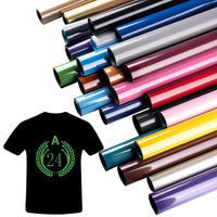 Vinilo Termotransferible Brillante de PVC Flexible para Plotter Textil, Fácil de Despegar, con Adhesivo, para Tela Renli