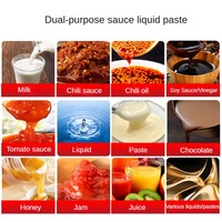 Machine d'Emballage Alimentaire Entièrement Automatique pour la Mise en Sac et le Remplissage Quantitatif de Sauce Chili, Beurre de Cacahuète et Sauce Tomate