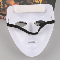 Masques complets Jabbawockeez Plain White Face pour Halloween Masquerade Drama Party Hip-Hop Ghost Dance Performances Props