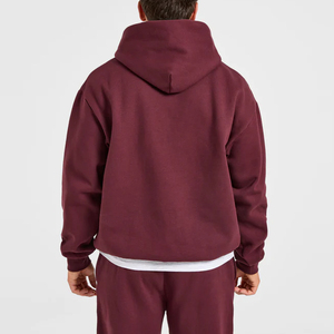 Sweat à capuche unisexe vintage de qualité supérieure, coupe classique, streetwear d'hiver, avec poche, en molleton bouclette, coton lourd écologique - Product Image 6