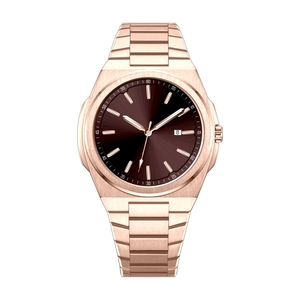 Custom Logo Chocolate <strong>Brown</strong> <strong>Dial</strong> Rose Gold 39mm Quartz <strong>Watch</strong> Stainless Steel Band Waterproof Luxury <strong>Watch</strong> - Product Image 1
