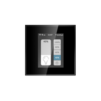 Precio de fábrica Sistema de hogar inteligente Automatización 1 Gang LCD Touch Dimmer Interruptor de luz inteligente Tuya WIFI Zigbee Voice Google Home Alexa