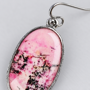 Orecchini Pendenti Vintage Rosa Testurizzati per Donne, Gioielli Eleganti e alla Moda - Product Image 5