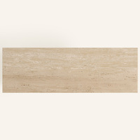 Couloir Entrée Forme Géométrique Table Salon Moderne Pierre Naturelle Travertin Console Table