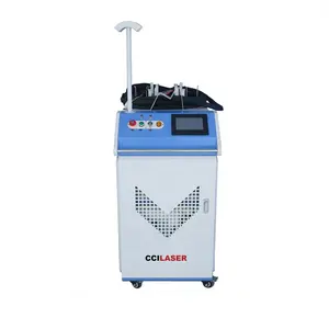 Shandong CCI handheld pulse fiber laser cleaning machine 50w 100w for cleaning welds metal paint oil rust laser cleaner machine