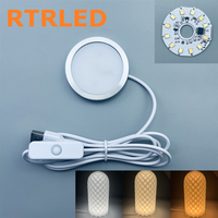 Kit de lampe LED Bambu Lab 001, lumière LED Puck 12 LED USB 5V CCT réglable, lumière pour modèle de lampe de nuit LED imprimée en 3D, composant MH001