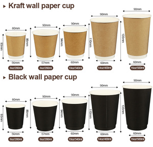 Gobelets en papier à paroi simple pour café, 8oz, 12oz, 16oz, imprimés sur mesure, pour boissons chaudes à emporter, emballage de café avec couvercle, vente en gros - Product Image 4