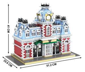 2022 Khuôn Đồ Chơi Phổ Biến Vua 11004 Mô Hình Ngôi Nhà Tự Làm The Station Of Dreamland Khối Xây Dựng Góc Nhìn Đường Phố Quà Tặng Cho Trẻ Em - Product Image 3