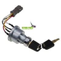 Interrupteur d'allumage pour excavatrice 257B D6T 247B D6R, interrupteur de démarrage 142-8858 avec 2 clés