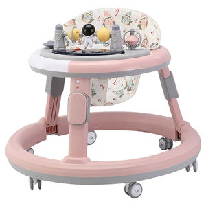 All'ingrosso luce multifunzione musica Walker bambino pieghevole 4 in 1 attività bambino Push Walker con ruote <span class=keywords><strong>e</strong></span> sedile - Product Image 1