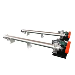 DZJX Pipe Screw Conveyor Discharging Machine Double Drive Shaftless Spiral Conveyor Powder Auger Conveyor For Soil